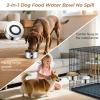 Mountable Dog Crate Bowls, Stainless Steel, 2-Piece Set view 2