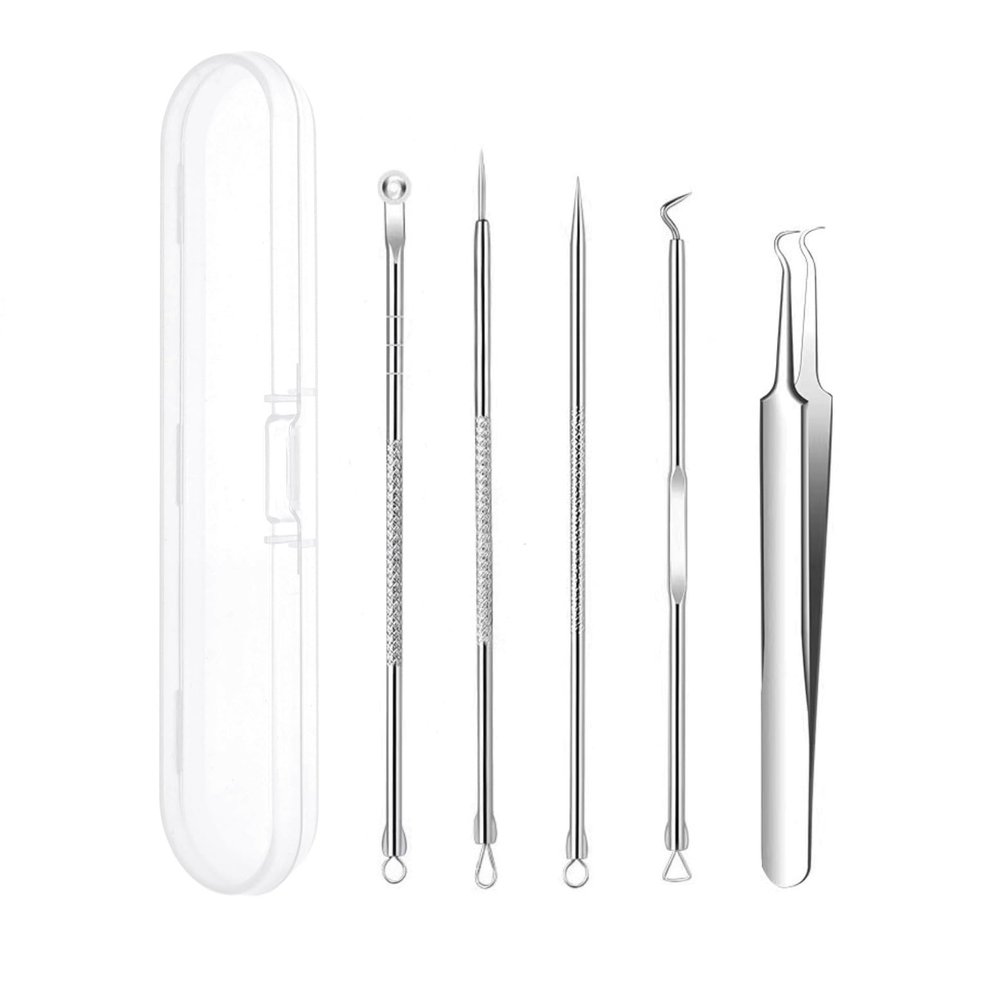 JZK 5-Piece Blackhead and Blemish Removal Tool Set