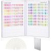 Segbeauty Nail Display Book with 308 Color Slots and 360 Nail Tips, Silver view 1