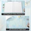 Segbeauty Nail Display Book with 308 Color Slots and 360 Nail Tips, Silver view 2
