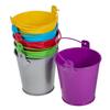 6 Small Tinplate Buckets for Succulents, Colorful and Child-Friendly view 1
