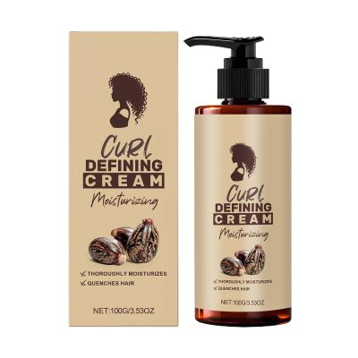 Cream for Curly Hair - 100 ml Anti-Frizz Cream, Moisturizing Lotion for Definition with Moisture Protection