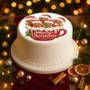 Christmas Advent Cake Topper, 20 cm Fondant, 5 Gingerbread Men, Q 227 view 2