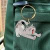 Dog Hair Keychain, Refillable Pet Hair Keyring view 3