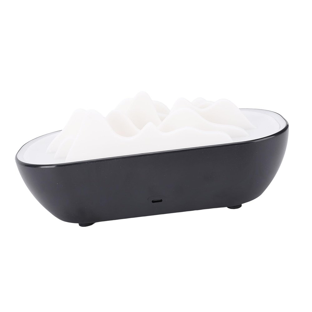 Jiawu Home Aromatherapy Diffuser, Serene Mountain Landscape, Compact Humidifier, Super Quiet, USB Cable, Black