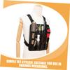 Men's Barber Vest with Multiple Pockets, Black Oxford Fabric view 3
