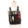 Men's Barber Vest with Multiple Pockets, Black Oxford Fabric view 4