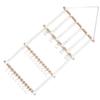 Mikinona Hair Bow Organizer with Hanging Fabric, 6 Long Ribbons and 30 Hooks view 1