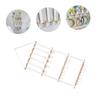 Mikinona Hair Bow Organizer with Hanging Fabric, 6 Long Ribbons and 30 Hooks view 3