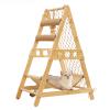 Cat Tree Tower with Net Bag and Hammock for Indoor/Outdoor Cats view 1