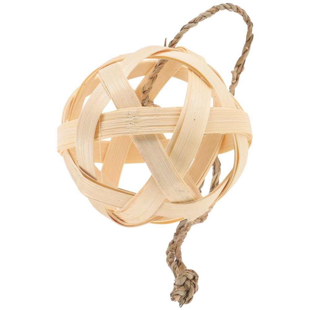 Toddmomy Bamboo Feed Ball for Small Pets