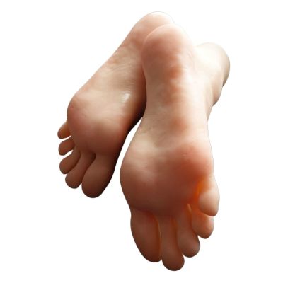 JVDDI Mannequin Foot Display, Wheat All-Silicone, Left Foot, 3702