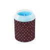 Reusable Pet Paw Washer with Soft Silicone Brush, Purple-Red view 1