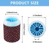 Reusable Pet Paw Washer with Soft Silicone Brush, Purple-Red view 3