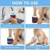 Reusable Pet Paw Washer with Soft Silicone Brush, Purple-Red view 4