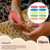 10x Non-Slip Foam Grip Aids for Seniors, Parkinson’s Utensils, Pens and More, 5 Colors view 2