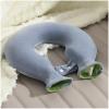 U-Shaped Neck Hot Water Bottle with Soft Fleece Cover, 1.5 L, Blue view 1