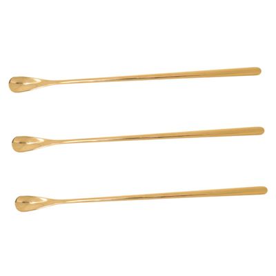 PENIKOKO 3-Pack Stainless Steel Feeding Spoons with Long Handle
