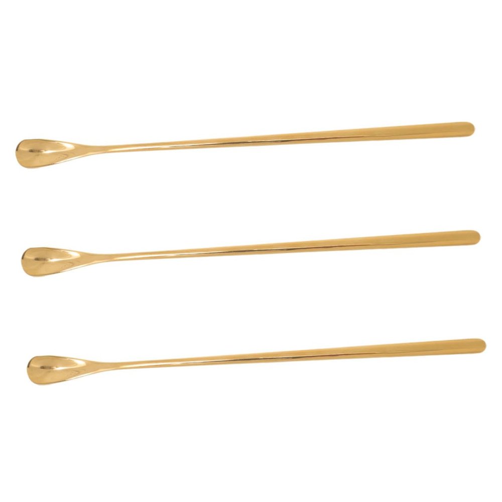 PENIKOKO 3-Pack Stainless Steel Feeding Spoons with Long Handle