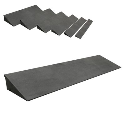 MRVAKDYDI Foldable Wheelchair Ramp, Blue Rubber Threshold Ramp, Multiple Sizes (50 x 14 x 5 cm / 19.7 x 5.5 x 2 in)