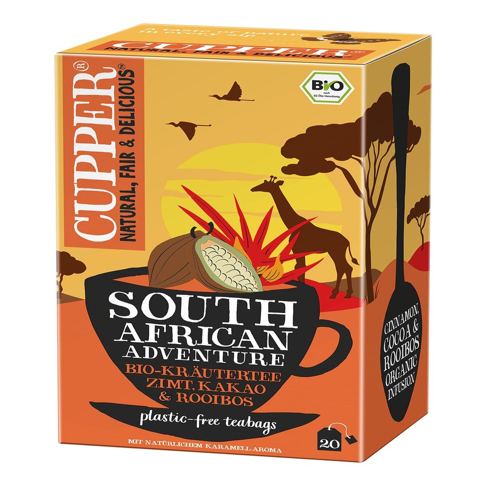 Cupper Organic Africa Tea, 20 Tea Bags