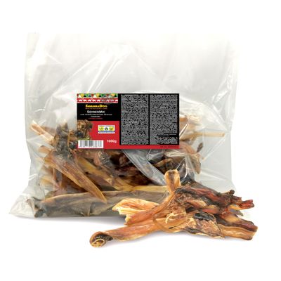 SavannaDog Ostrich Tendon Mix 1000 g from South African Ostrich