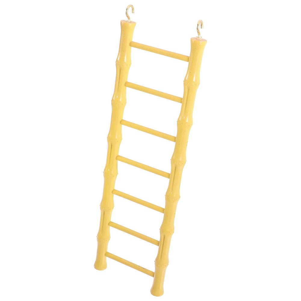 Plastic Bird Ladder Toy, Yellow, Smooth and Safe