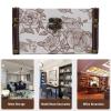 SIXRUN Vintage Leather Tissue Box Holder with Wide Opening view 3
