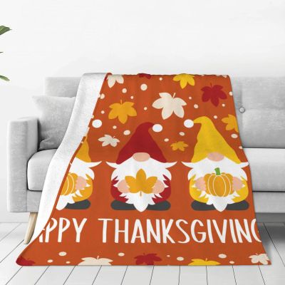 Salelf Happy Thanksgiving Three Dwarfs Plush Flannel Fleece Throw Blanket