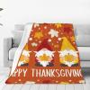 Salelf Happy Thanksgiving Three Dwarfs Plush Flannel Fleece Throw Blanket view 1