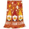 Salelf Happy Thanksgiving Three Dwarfs Plush Flannel Fleece Throw Blanket view 2