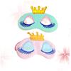 SOIMISS 2-Pack Girls' Sleep Masks, Cartoon Crown Shape with Long Lashes, Plush Eye Covers with Adjustable Band view 4