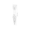 BESPORTBLE 10-Piece Gothic Nail Caps with Chains, Long Pointed Hollow-Pattern Claws view 2