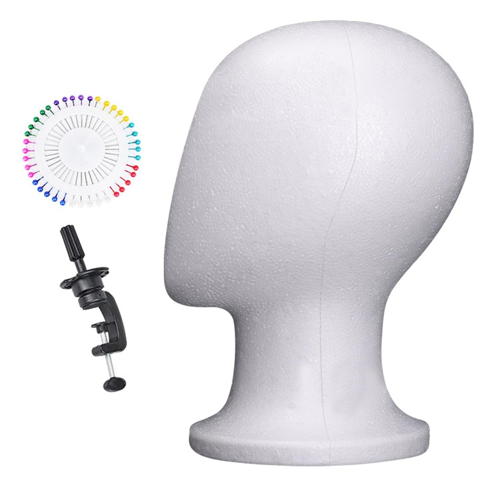 Huehkir Foam Mannequin Head for Wig Styling and Display