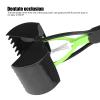 Asixxsix Pet Poop Scooper with Long Handle, Foldable, Green/Black view 4