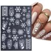 Christmas Nail Art Stickers, 6-Piece Self-Adhesive 3D Winter Nail Decals view 4