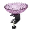 Jiawu Adjustable Clamp-Mounted Bird Bath with Removable Bowl, for Fences and Balconies, Purple view 2
