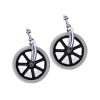 HUPQCVX 2-Pack Wheelchair Casters with Fork, 8-Inch, No Inflation Required, Gray view 1