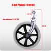 HUPQCVX 2-Pack Wheelchair Casters with Fork, 8-Inch, No Inflation Required, Gray view 2