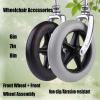 HUPQCVX 2-Pack Wheelchair Casters with Fork, 8-Inch, No Inflation Required, Gray view 3