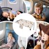 Kids' Airplane Seat Extender, Lightweight Foldable Flight Bed view 4