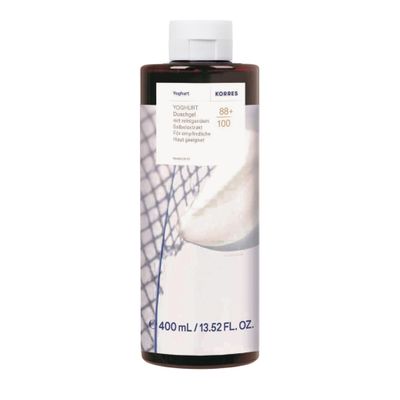 KORRES YOGHURT Shower Gel with Greek Sage Extract and Creamy Yogurt Scent, 400 ml