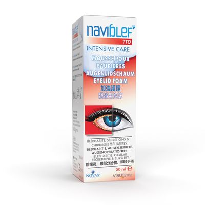 NAVIBLEF TTO Intensive Care Eyelid Foam for Blepharitis, 50 ml