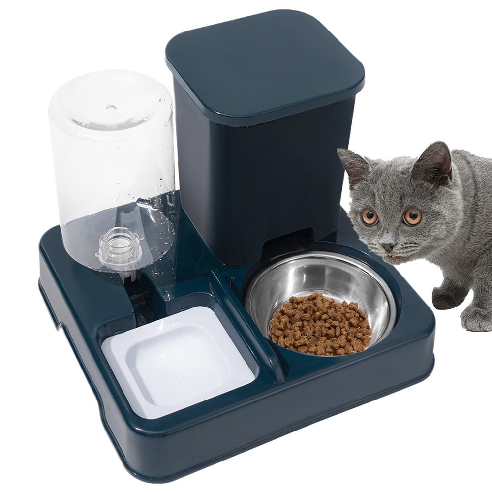 Cat Food and Drinking Water Dispenser