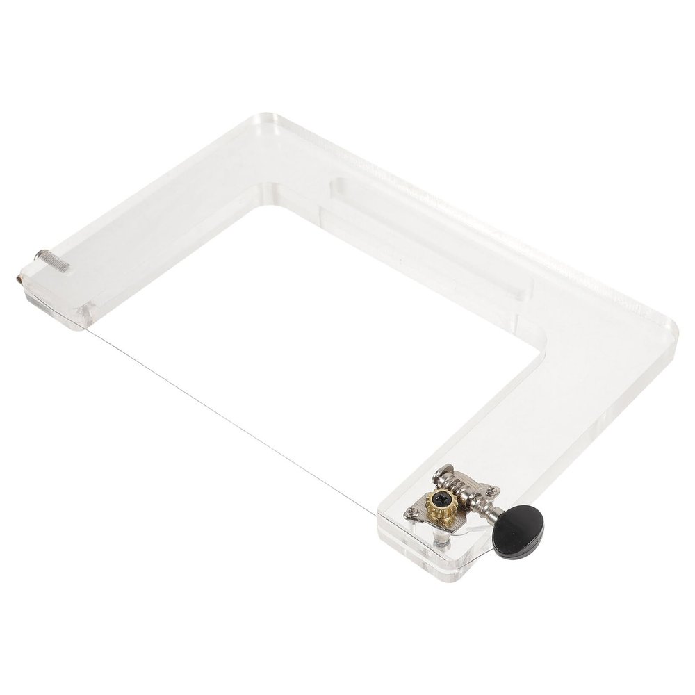 Gogogmee Acrylic and Metal Soap Cutting Tool, White, for Even Cutting