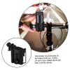 ABS Wheelchair Drink Holder for Bottles and Cups, Black view 3