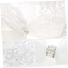 White Lace Bow Headband for Newborns view 2