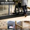 CUTIS Threshold Ramp, 90x8x2.5 cm, for Robot Vacuums, Strollers, Rollators, and E-Scooters (Black) view 4