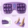 Penitue Portable Double Foot Massage Roller, Acupressure Tool for Deep Relaxation and Muscle Stress Relief, Improved Circulation, for Home and Office Use (Purple) view 2