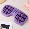 Penitue Portable Double Foot Massage Roller, Acupressure Tool for Deep Relaxation and Muscle Stress Relief, Improved Circulation, for Home and Office Use (Purple) view 3